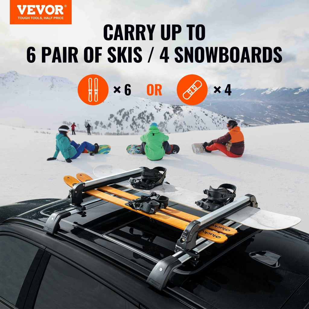 Ski-Snowboard-Dachträger 31.7" Universeller Skiträger für das Autodach mit Schloss