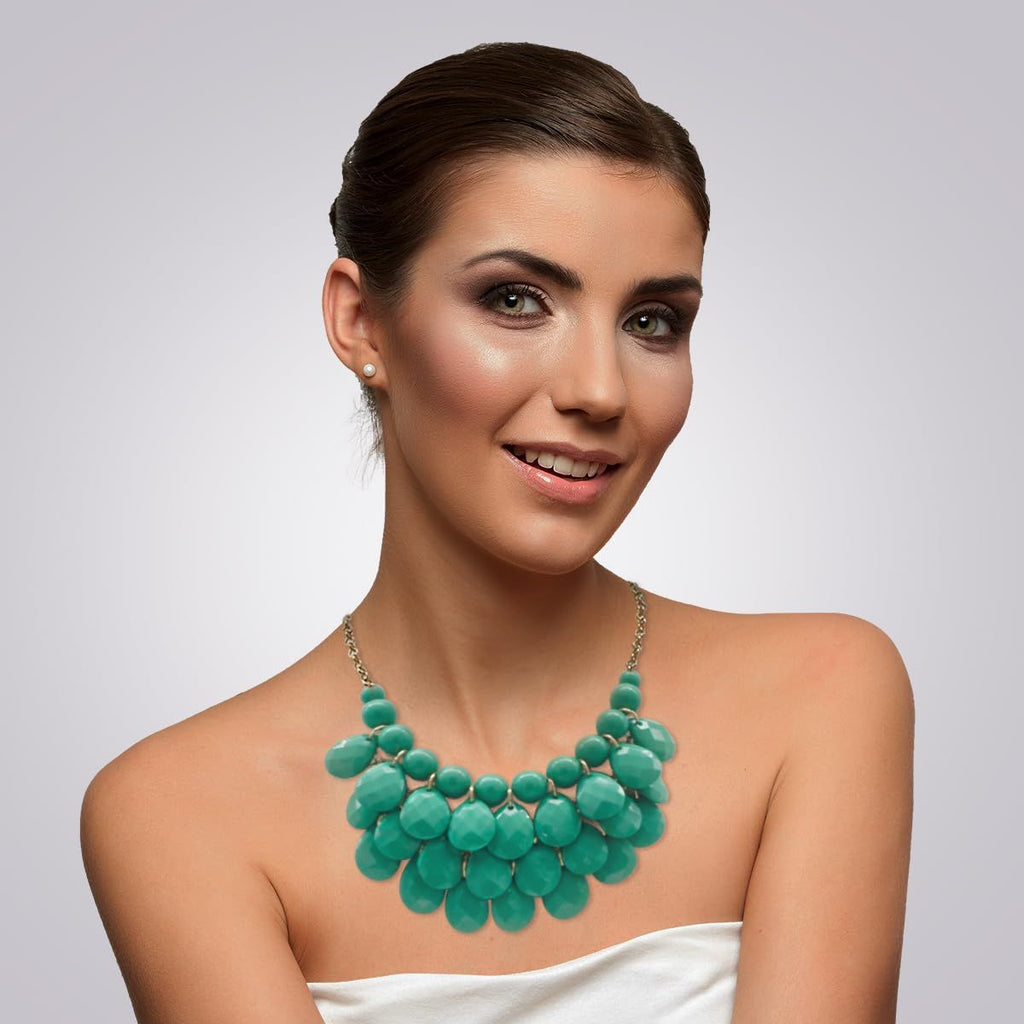 Jane Stone Modeaussage Collier Halskette Vintage Durchbrochenes Lätzchen Kostüm Schmuck