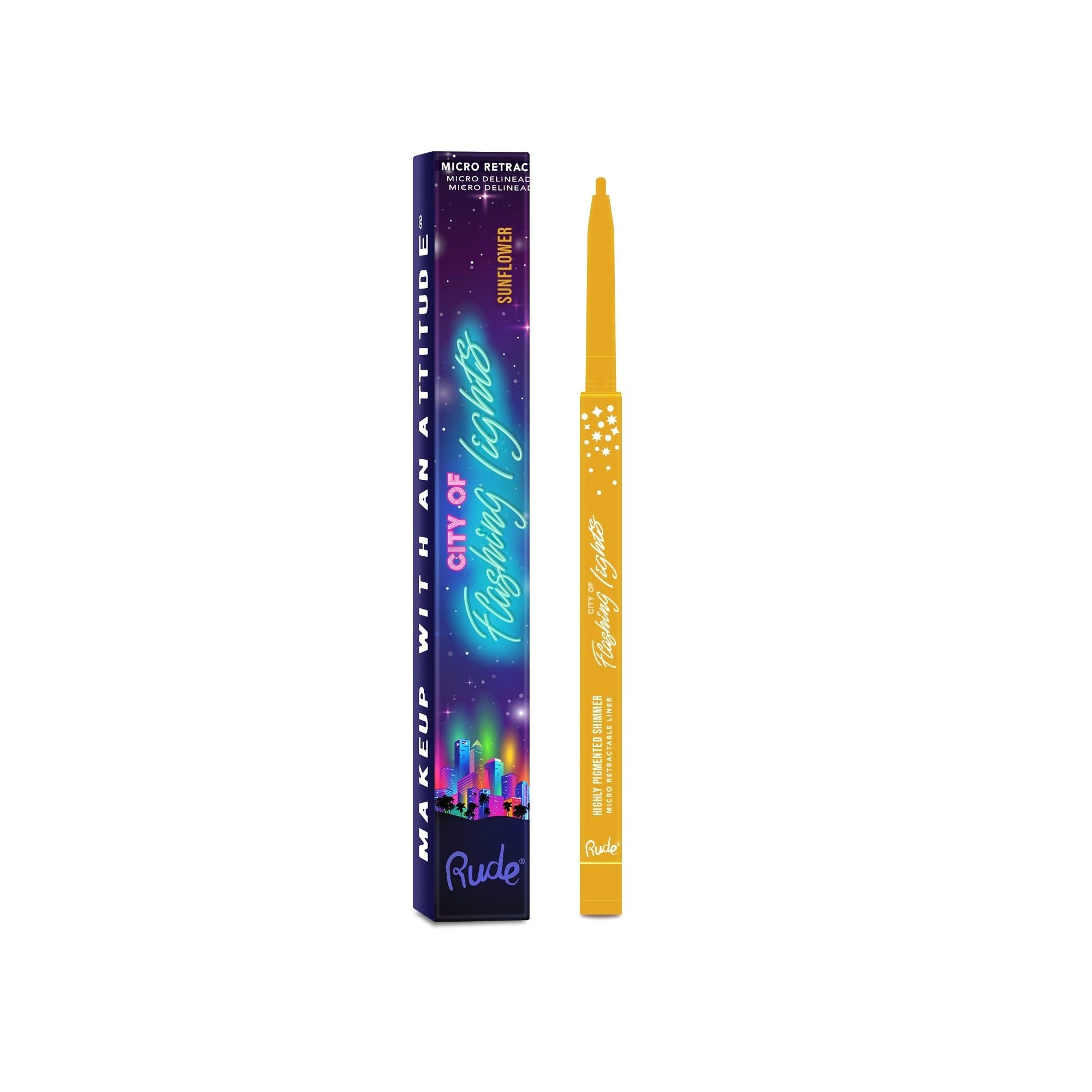 RUDE City of Flashing Lights Micro Eyeliner Rétractable