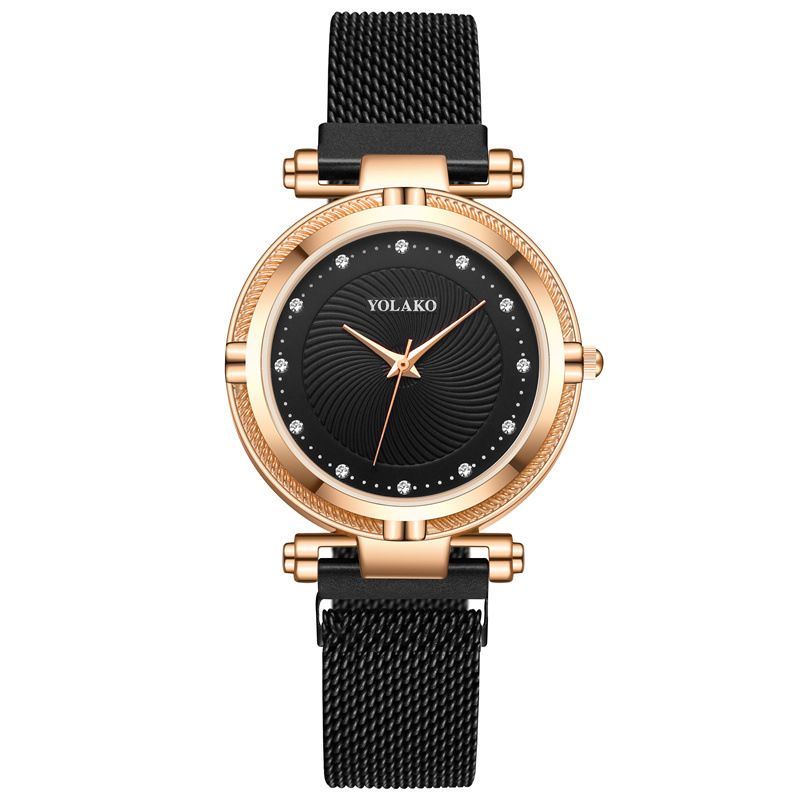 Mode Diamant Damen Faul Magnet Armbanduhr