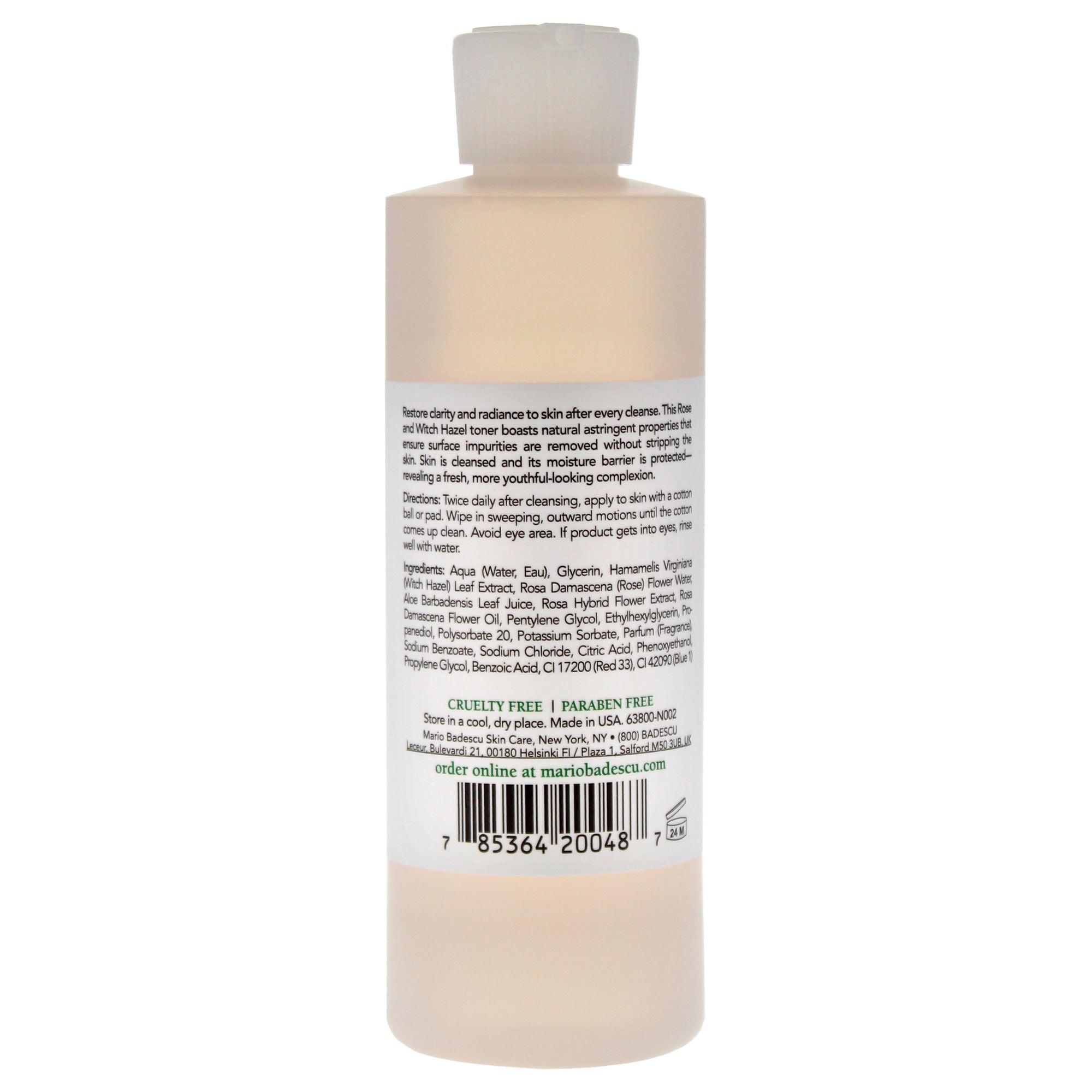Mario Badescu Hamamelis-Rosenwasser-Toner für Damen – 8 oz Toner