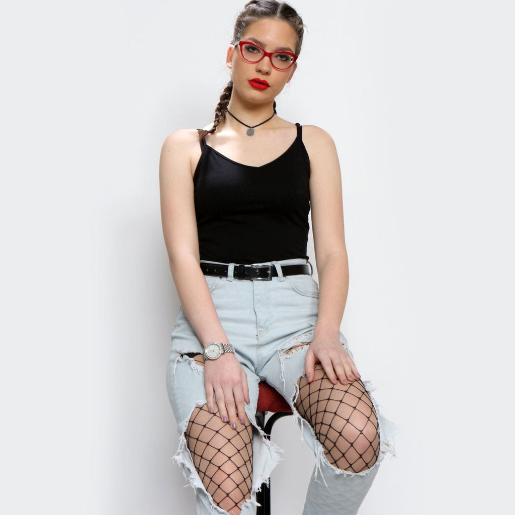 Collants résille pour femmes, sexy, taille haute, ajourés, extensibles