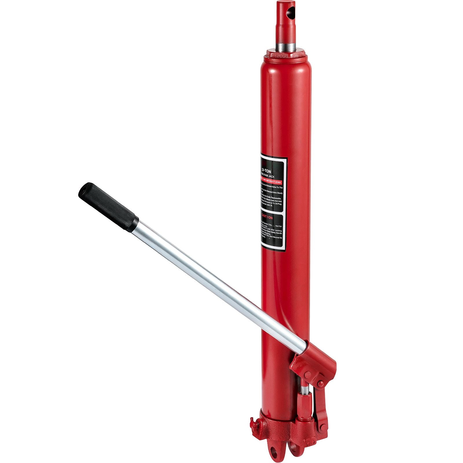 Hydraulischer Motorheber, 3 Tonnen/6600 lbs Tragkraft, mit Einzelkolbenpumpe und Gabelkopf-Basis, manueller Werkstattkran mit Griff, für Garage/Werkstattkräne, Motorlift-Hebezeug, Rot