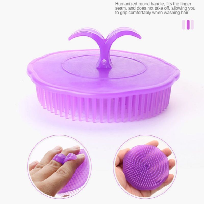 2 brosses de massage en silicone pour la tête, peignes de shampoing, massage du cuir chevelu, peigne pour le lavage des cheveux, brosse de douche corporelle, outils de beauté amincissants pour le bain et le spa