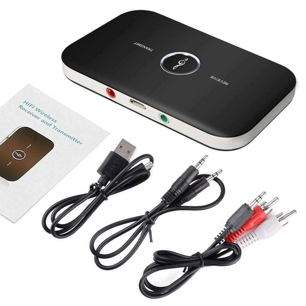 Émetteur-récepteur Bluetooth 5.0 2 EN 1 sans fil, adaptateur audio Aux prise jack 3,5 mm