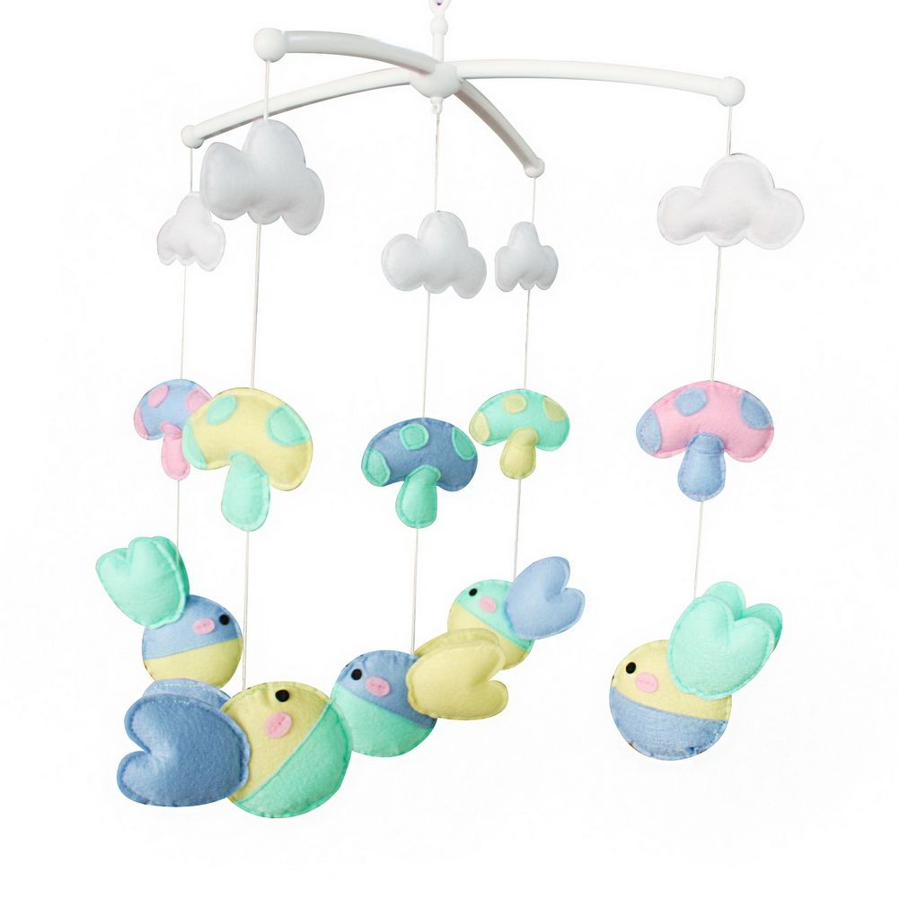 Baby Mobile für Kinderbetten, Handgefertigte Babybettglocke, Farbenfrohes und wunderschönes Hängespielzeug