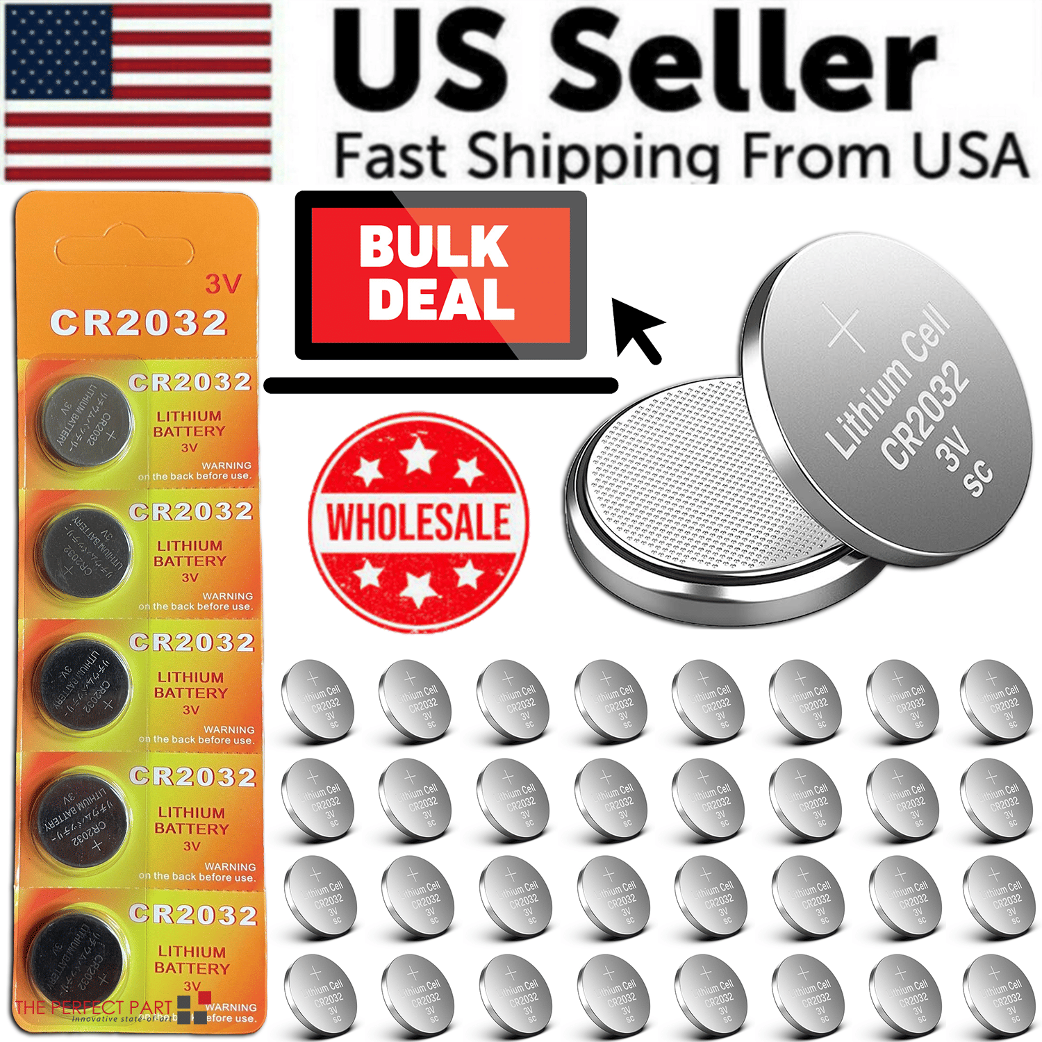 5-50x LITHIUM BATTERIE 3V CR2032 CR 2032 BR2032 DL2032 Fernbedienung Knopfzelle Uhr