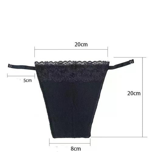 8er-Pack Damen Spitzen-Cami-Clip-on-Schein-Top-Overlay-Bescheidenheitseinsatz für tief ausgeschnittene Hemden