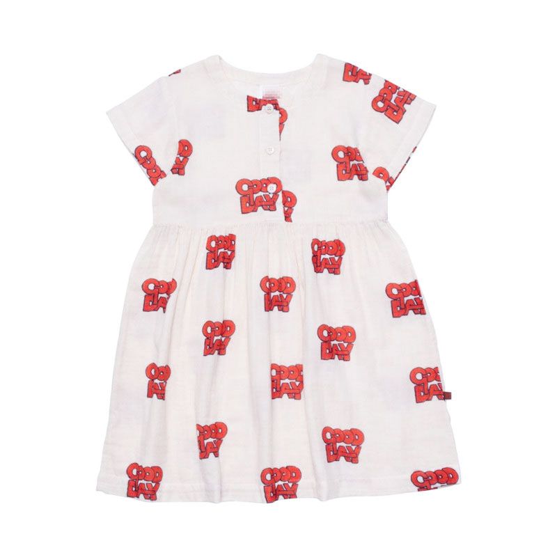 EnkeliBB Designer-Kinderkleidung Kleider für den Sommer 22SS Wyn Kleinkindmädchen Kurzarmkleid Marke Kinder Cartoon-Musterkleid