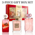 3-teiliges Set, Eau de Parfum Spray Geschenkbox für Damen, langanhaltender Duft, 3 verschiedene Duftrichtungen, perfekt für Weihnachtsgeschenke, Dating, Alltag, Partys, 100 ml/Flasche