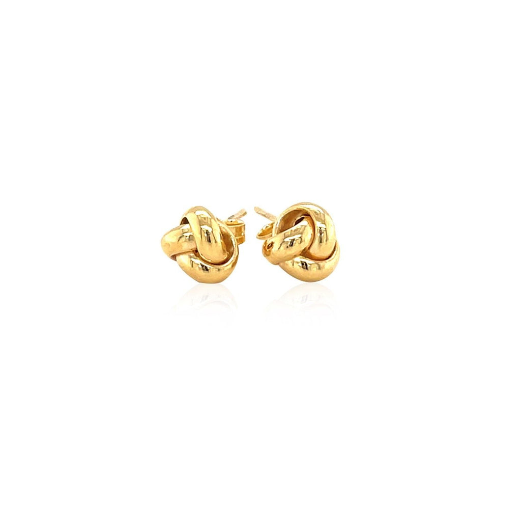 10 Karat Gelbgold Love Knot Ohrstecker (9mm)