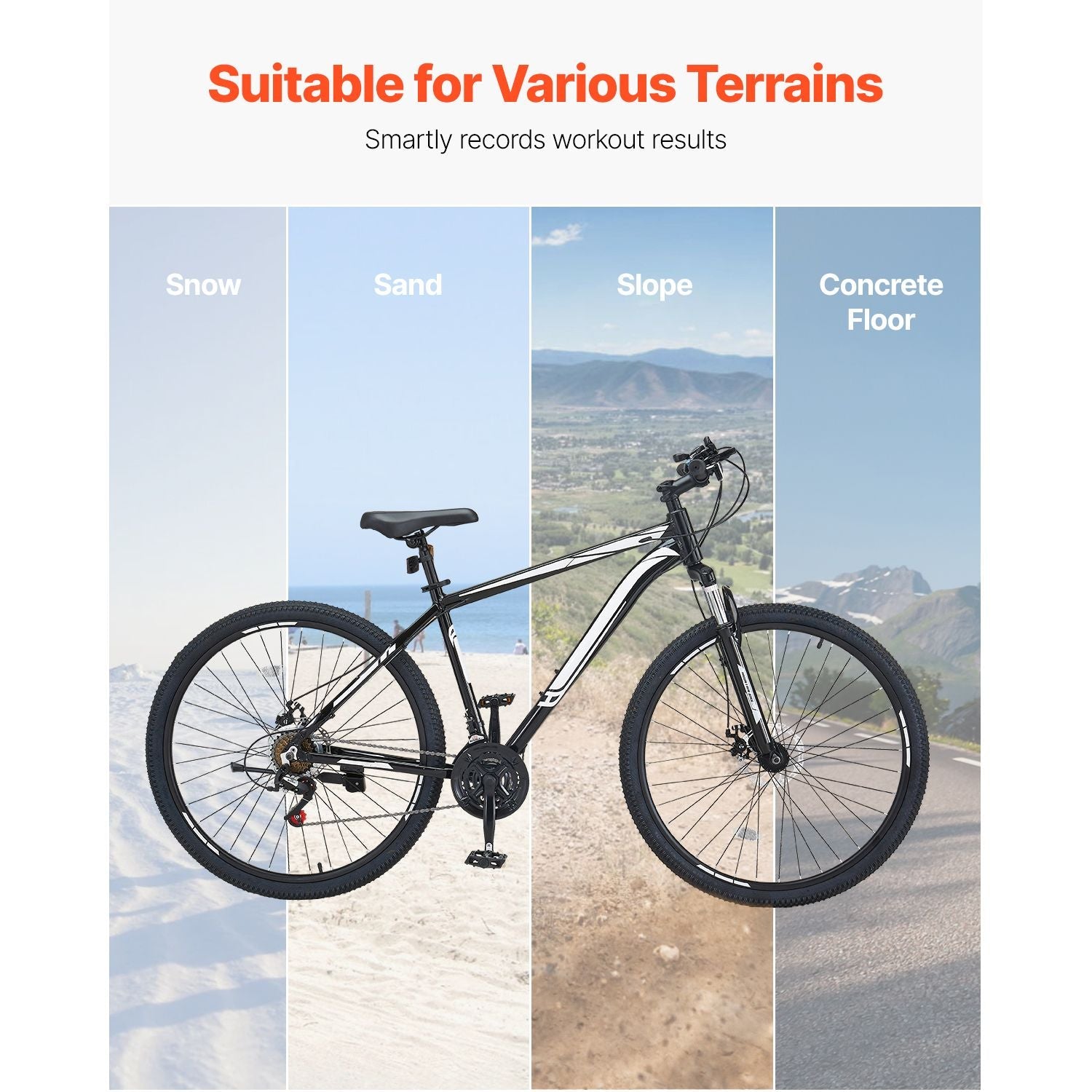 VTT 29 pouces avec suspension avant, 21 vitesses SHIMANO, selle confort, freins à double disque, cadre en alliage d'aluminium, vélo de sport pour adultes, sentier, neige
