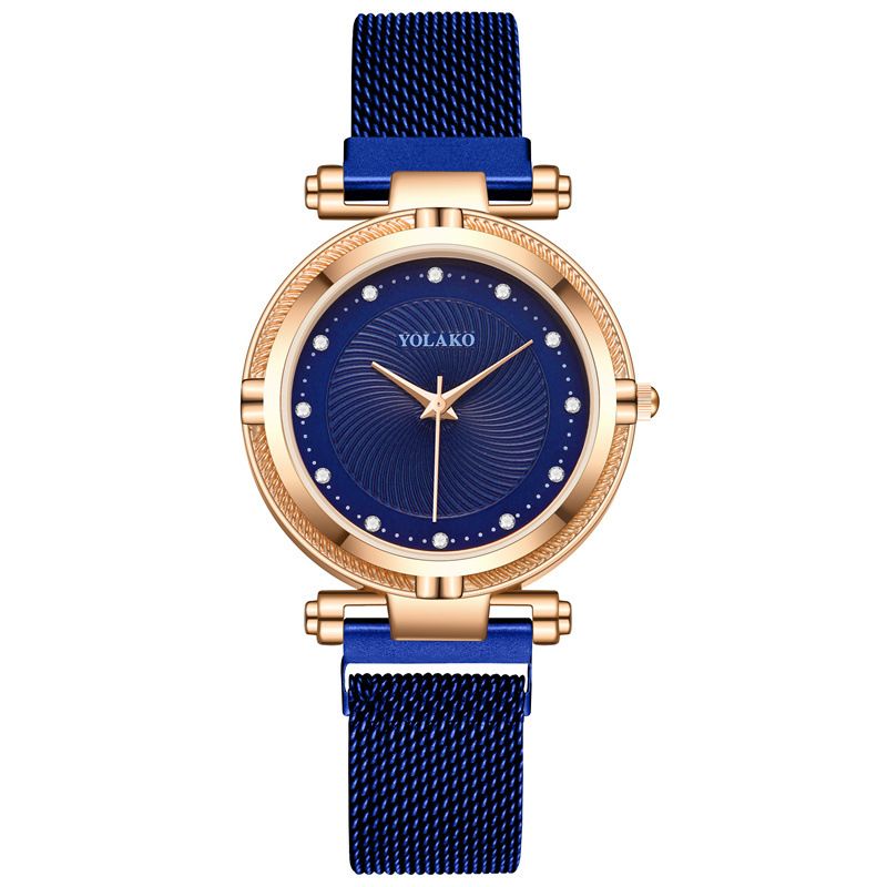 Mode Diamant Damen Faul Magnet Armbanduhr
