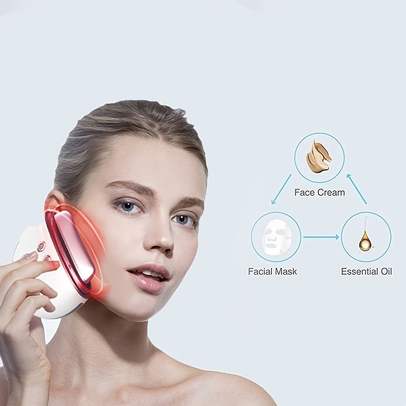 1 Stk. Elektrisches Gua Sha Gesichtsgerät; Gesichtsschabemassagegerät mit 9 Modi; Hautpflegegerät zur Anti-Aging-Behandlung; Verbesserung der Gesichtskontur
