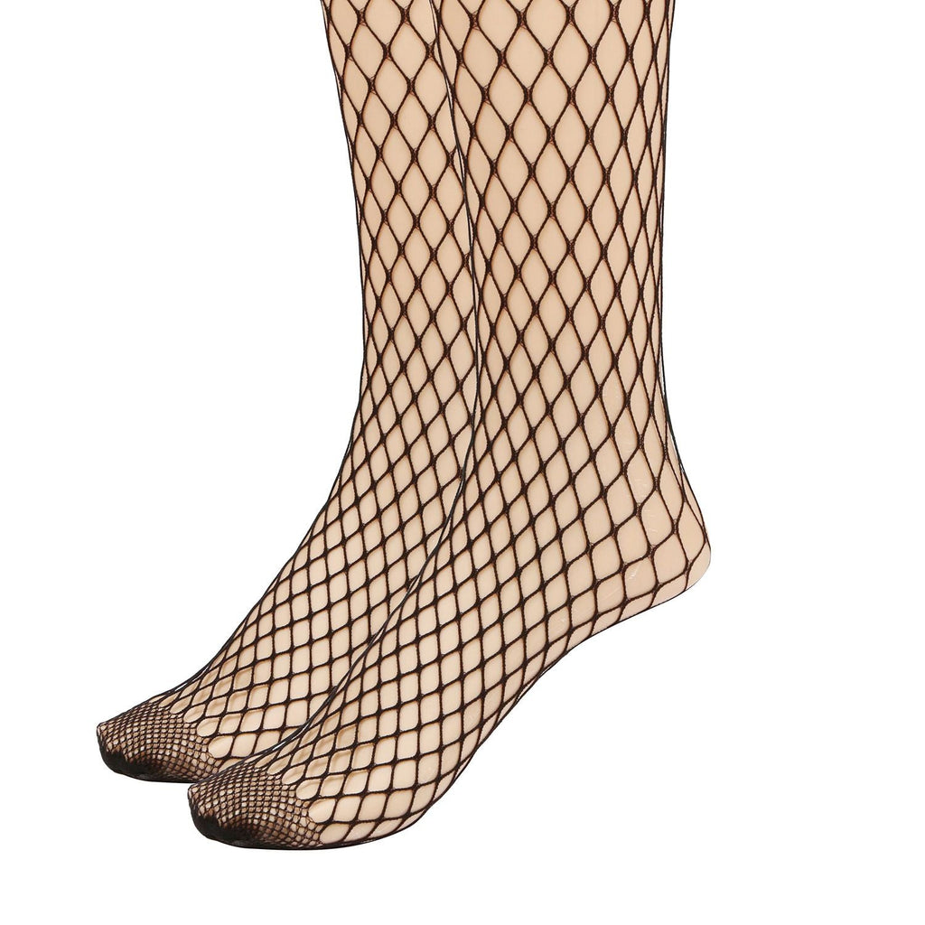Collants résille pour femmes, sexy, taille haute, ajourés, extensibles