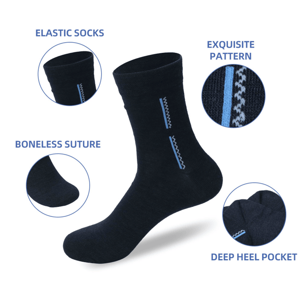Men's & Women's Cotton Crew Socks, Multiple Styles and Colors, Soft, Breathable, for Casual or Sports Wear(Twelve pairs)