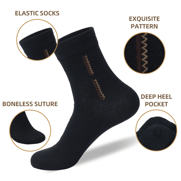 Men's & Women's Cotton Crew Socks, Multiple Styles and Colors, Soft, Breathable, for Casual or Sports Wear(Twelve pairs)