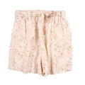 Pantalon de pyjama Femme Taille Élastique Rayures Motifs Floraux Shorts de Détente - Rose