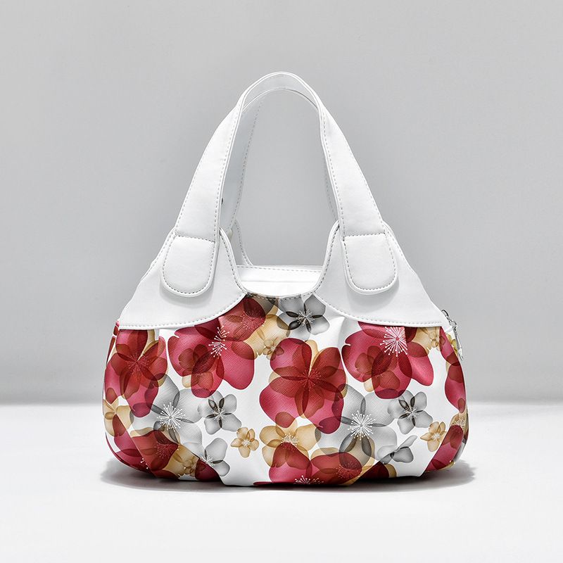 Sacs à main de luxe motif floral Sac à main fourre-tout pour femmes Sacs à bandoulière en cuir PU Sacoche bandoulière Sac fourre-tout pour femme Sac à main