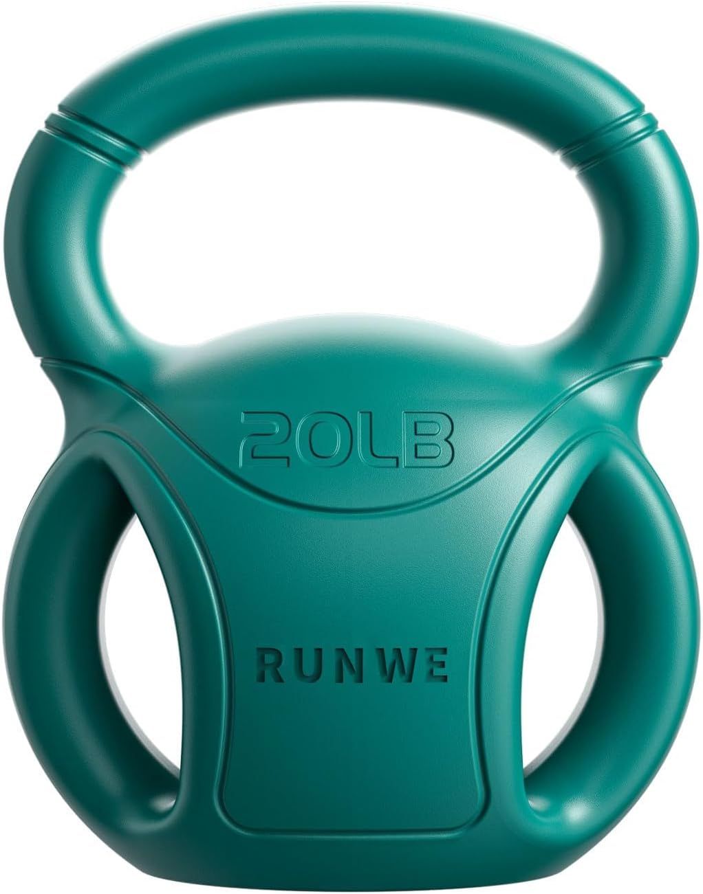 Kettlebells mit 3 Griffen – Gewichte für Frauen, Optionen 5, 10, 15 und 20 LB für Russian Twists, AB-Übungen, Gewichtheben und Core-Fitnessübungen für das Home Gym [einzeln verkauft]