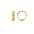 14 Karat Gelbgold Curb Huggie Creolen