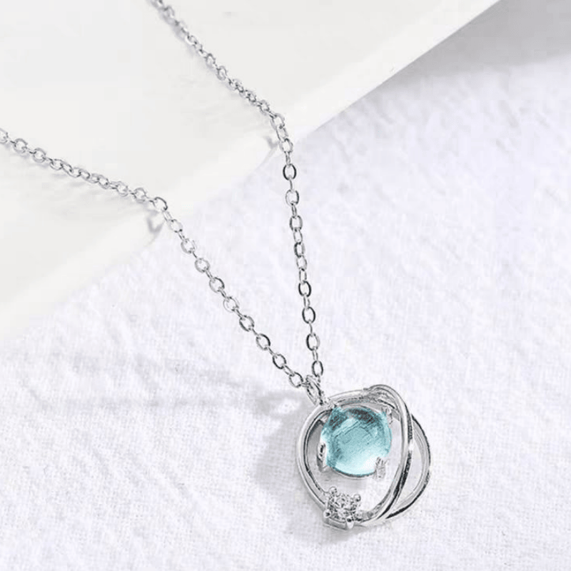 Aurora Fantasy Planetenkette Weibliche Studentin Gute Freundin Koreanische Version Einfache Schlüsselbeinkette Freundinnen Ein Paar Geburtstagsgeschenke Weiblich