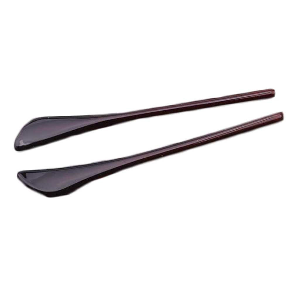 2 paires d'embouts de branches de lunettes de rechange pour montures métalliques fines, marron