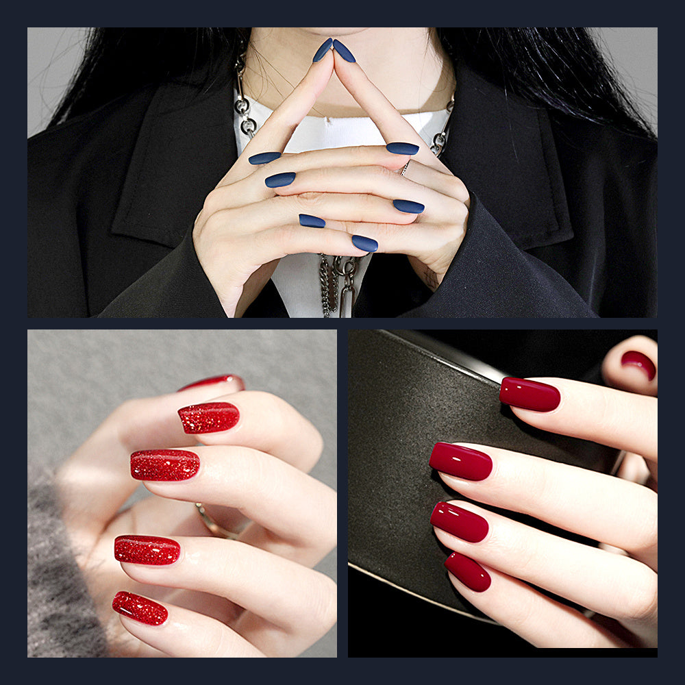 Nagelset Nagellack-Tools-Kit 54W Nagellampe 16 Farben UV-Gel-Nagellack-Kit Enthält Unterlack Überlack Nagelbohrmaschine Nagelset