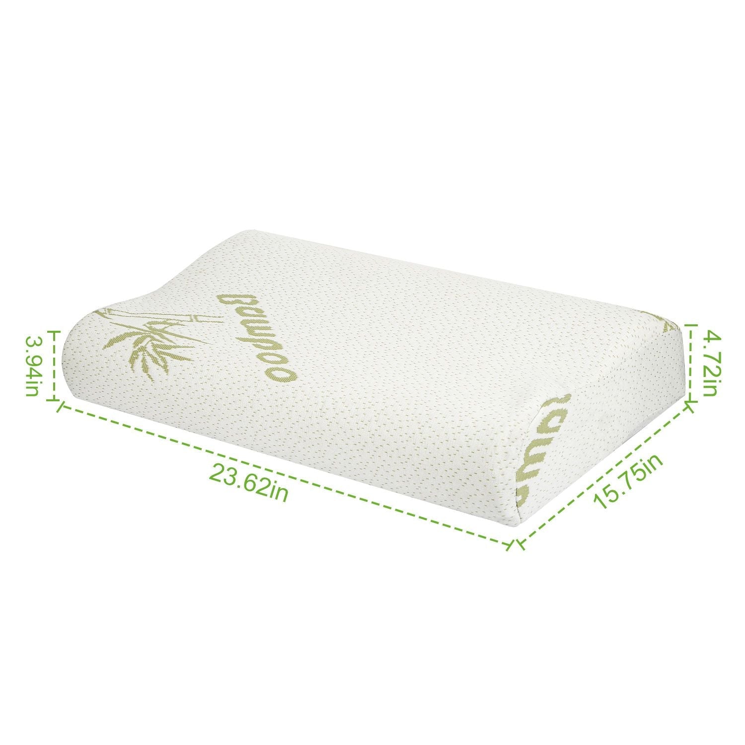 Bambus Memory Foam Schlaf Kissen Konturiertes Nackenstützkissen Orthopädisches Kissen Nackenstütze Atmungsaktives Kissen