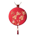 Roter Karpfen Hanfu Umhängetasche Chinesischer Stil Stickerei Handtasche Harte Hülle Retro Cheongsam Runde Handy Geldbörse Kettentasche