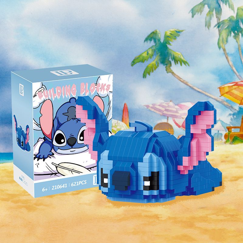 Lustige Disney Lilo und Stitch Mini-Bausteine Bestseller Stitch Mini-Bausteine DIY Gitarre Buchspielzeug Geschenke für Kinder