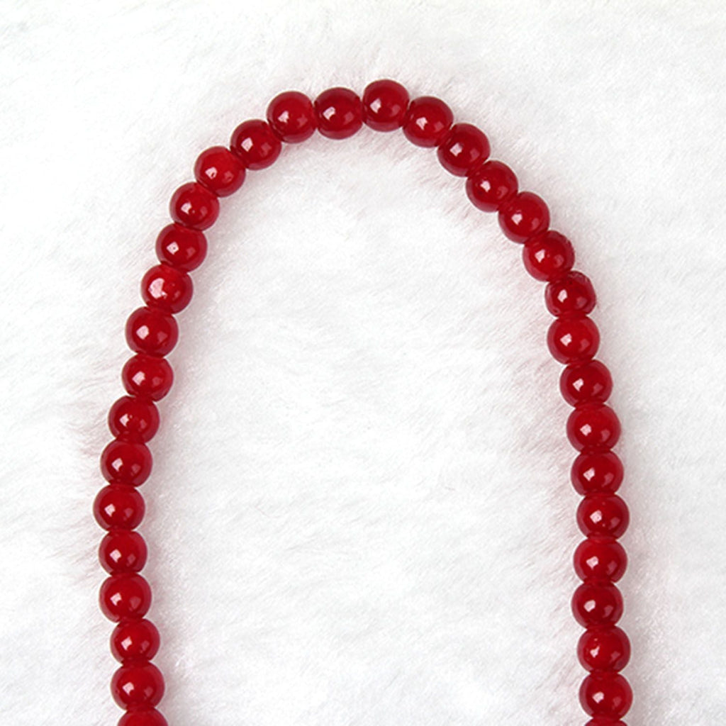 Bracelet perles agate rouge bonne chance