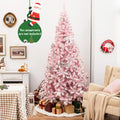 Sapin de Noël Floqué de 7,5 Pieds