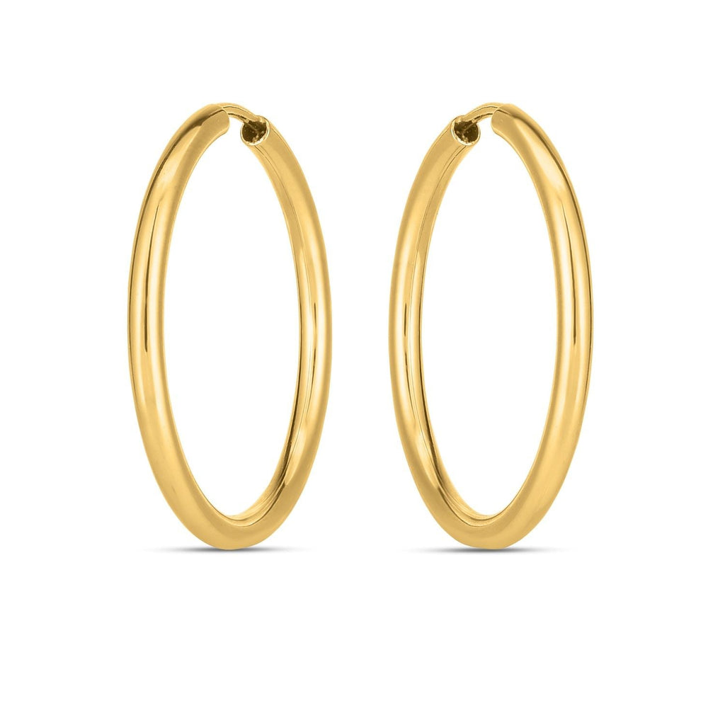 Endlos-Creolen aus 14 Karat Gelbgold (2x21mm)