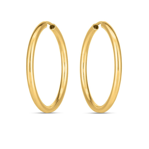 Endlos-Creolen aus 14 Karat Gelbgold (2x21mm)