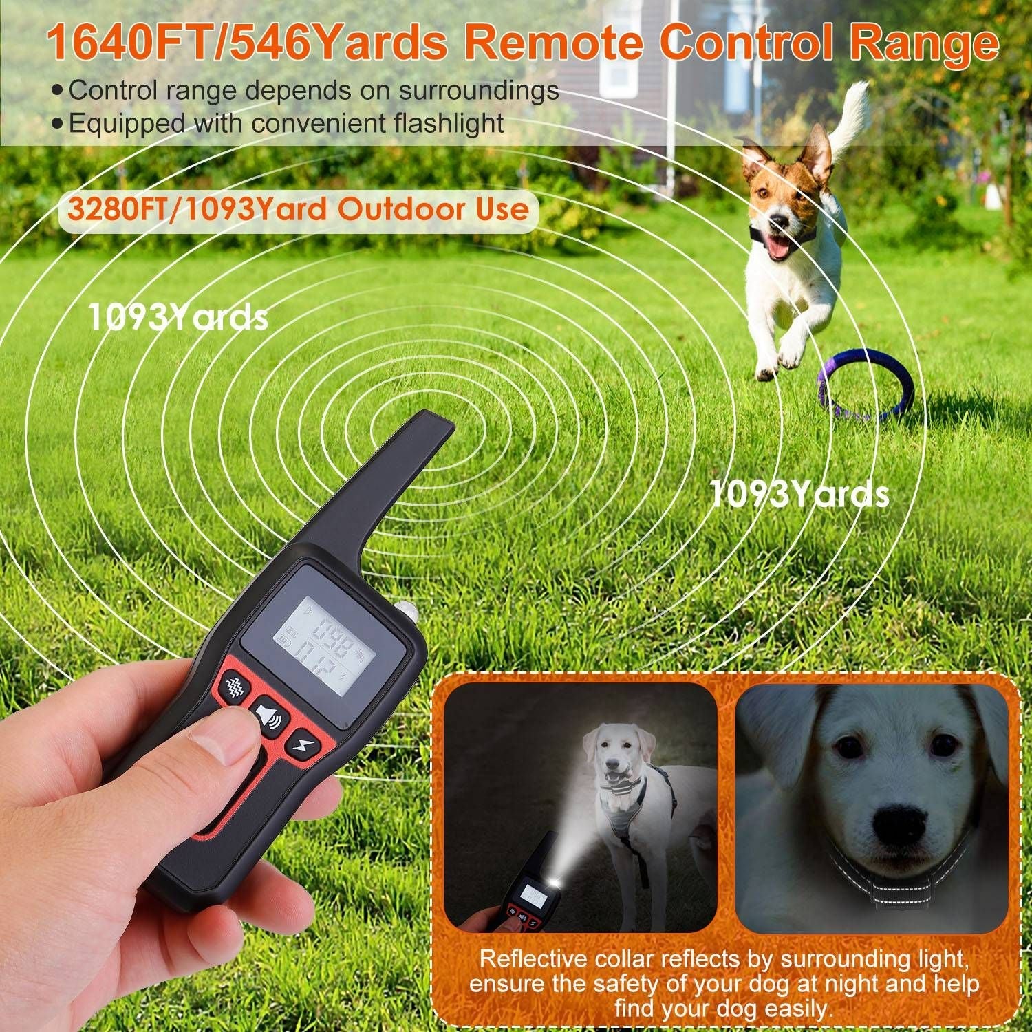 Ferntrainer für Hunde – 3280FT wasserdicht mit Vibrations-, Piepton- und Schockfunktionen