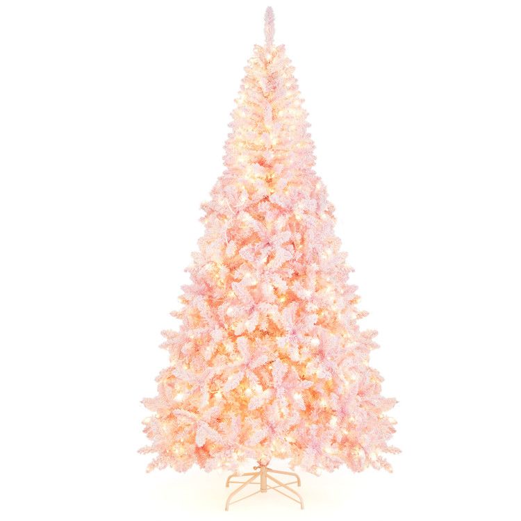 Sapin de Noël Floqué de 7,5 Pieds