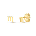 Puces d'oreilles Scorpion en or jaune 14 carats