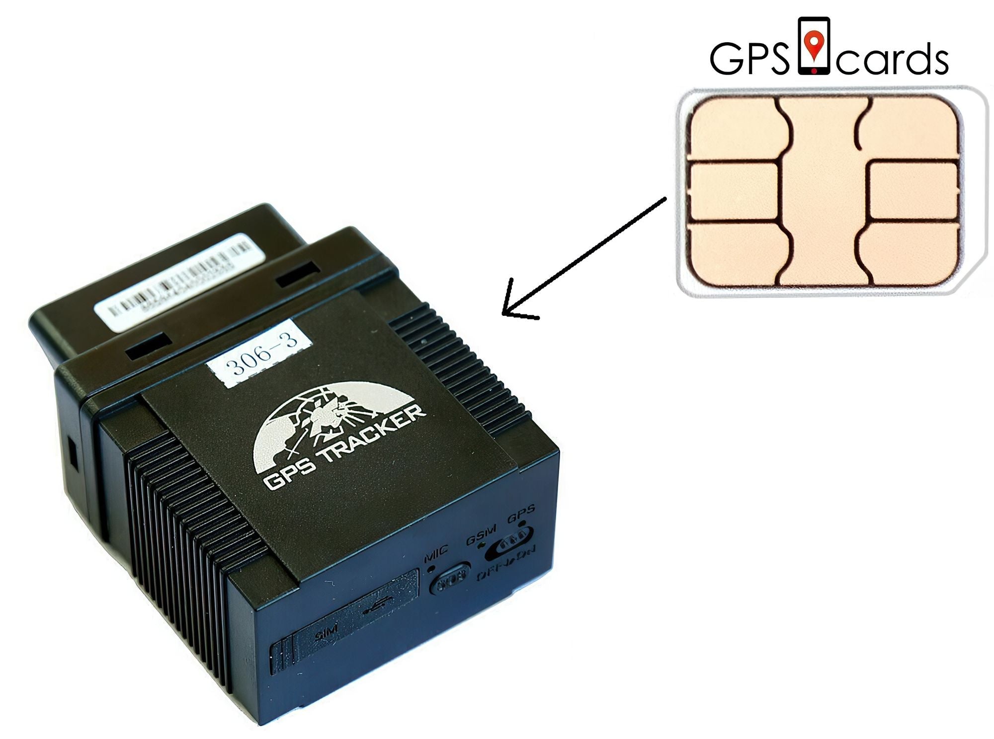 GPS-SIM funktioniert mit Coban GPS-408A/B mit tragbarem großem Akku