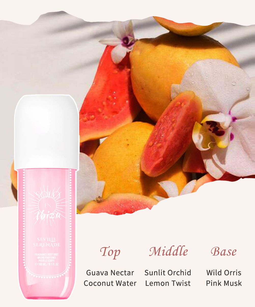 [SOLO EN IBIZA Brume] 1 pièce SOLO EN IBIZA 180 ml Brume Parfumée Longue Durée Cheveux & Corps pour Femme Parfait pour les Rendez-vous, les Fêtes et les Cadeaux