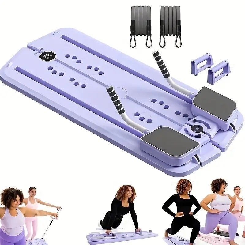 1 Stück Mehrzweck-Klappbares Bauchmuskel-Trainingsbrett – PP-Material, ungeladen, tragbares Heimtrainingsgerät zur Straffung und Formung von Taille, Gesäß und Beinen, Fitnesszubehör