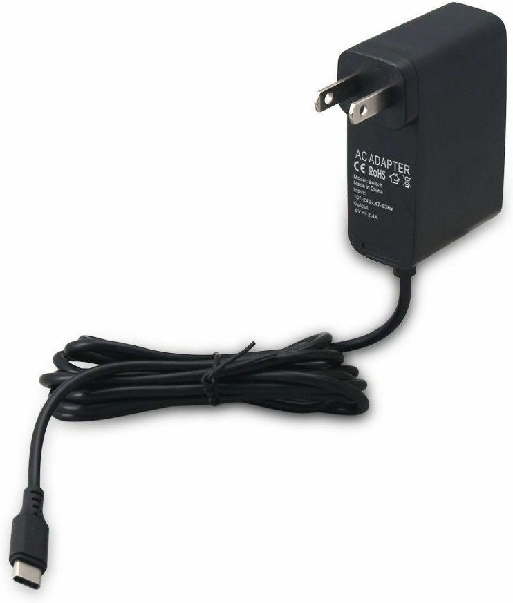 Pour adaptateur secteur Nintendo Switch, câble de chargement mural/voyage 2,4 A