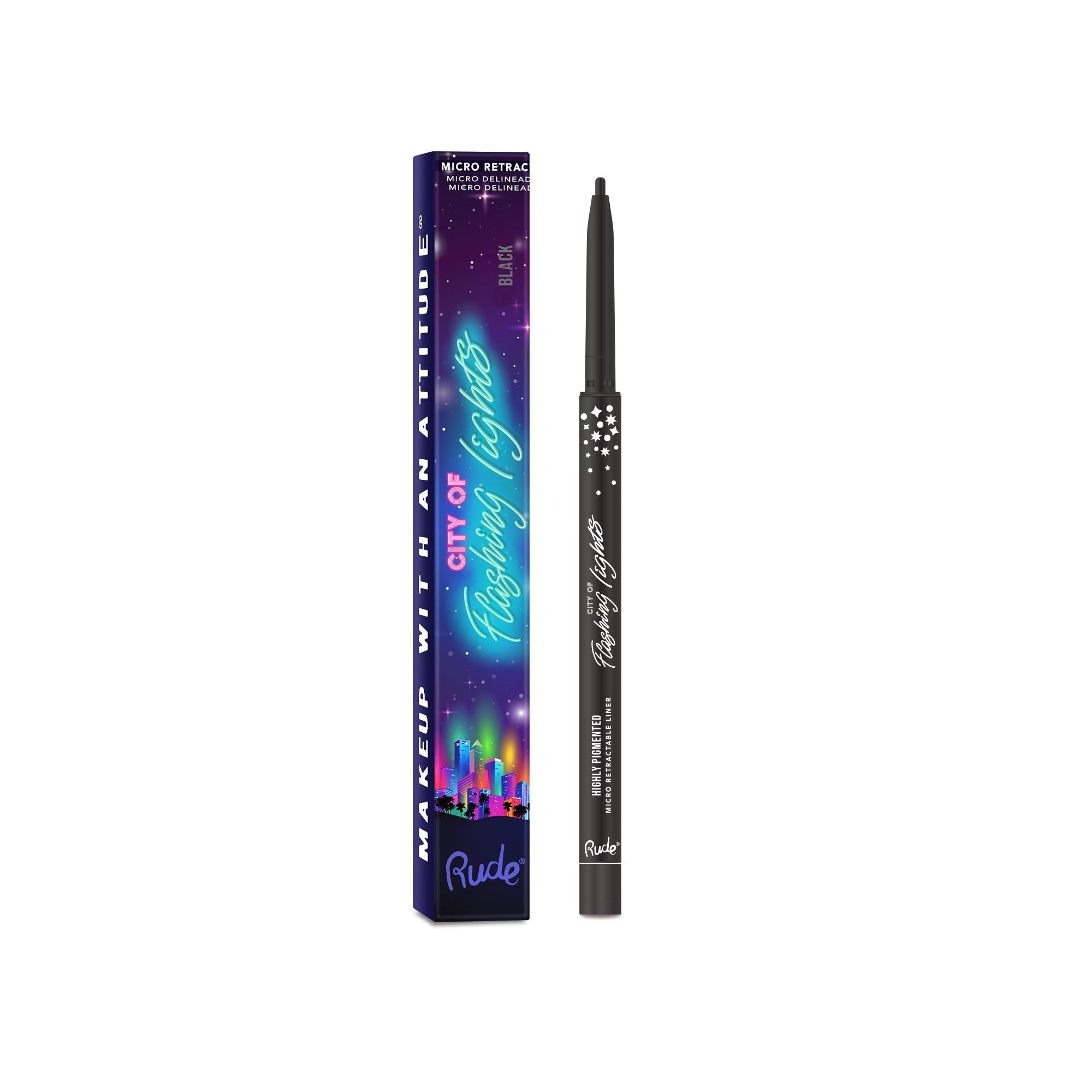 RUDE City of Flashing Lights Micro Eyeliner Rétractable