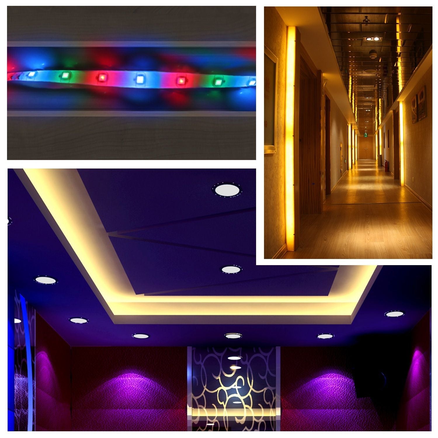 300 LEDs Streifenlichter 5M/16,5ft 20 Farben RGB LED Streifen IP65 Wasserdicht m/ Fernbedienung