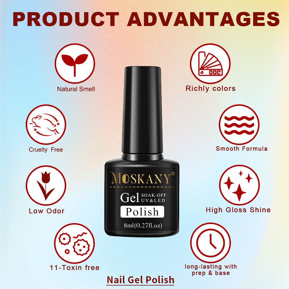 Nagelset Nagellack-Tools-Kit 54W Nagellampe 16 Farben UV-Gel-Nagellack-Kit Enthält Unterlack Überlack Nagelbohrmaschine Nagelset