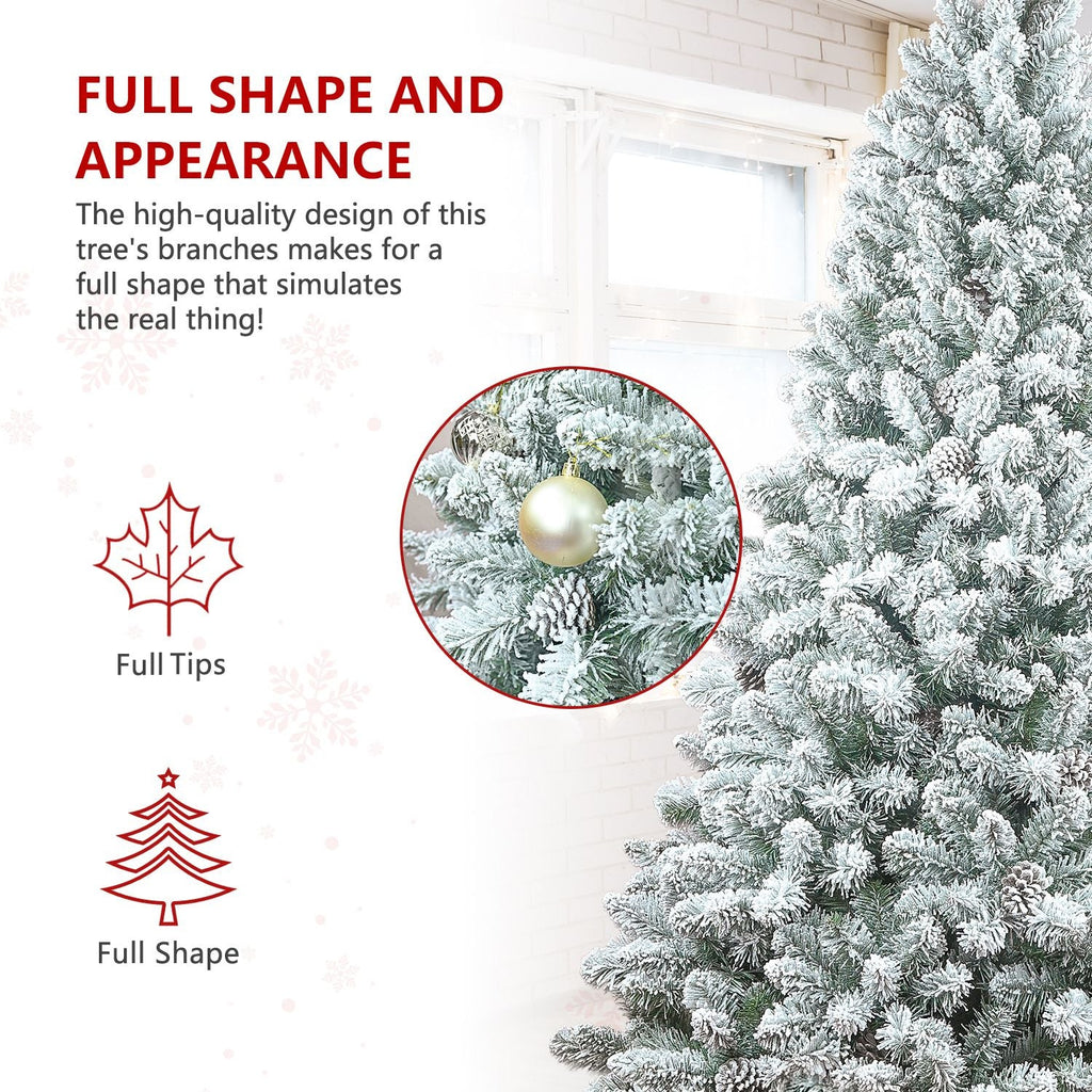 152 cm PVC gemischt beflockter kleiner Weihnachtsbaum Tannenzapfen Klappautomatik Künstlicher Weihnachtsbaum