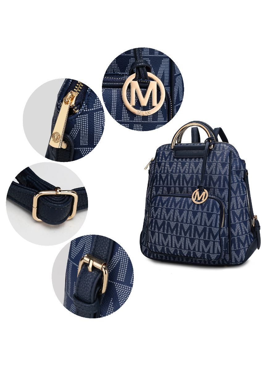 MKF Collection Cora Milan M Signature Modischer Rucksack von Mia K