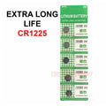 5 St. Neue Lithiumbatterie 3V CR1225/CR 1225 Knopfzelle für Uhren EXTRA LANGE LEBENSDAUER
