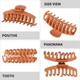 6er-Pack Große Klauenclips 10,9 cm Riesige Matte Haarkrallen für Frauen und Mädchen 6 Farben Große Haarspangen Starker Halt