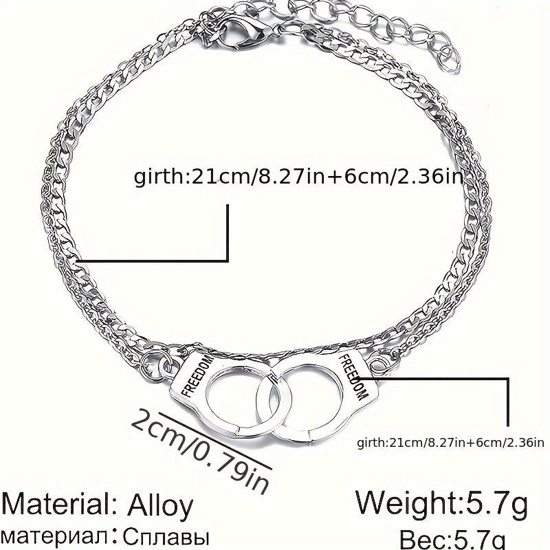 1 Stück Damenarmband 925er Silber Schnallenarmband